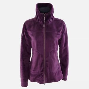 Athleta Plush Full-Zip Jacket in Deep Purple
